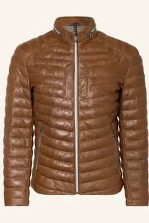 Milestone Kurtka Skórzana Ms-Malik Z Izolacją Sorona® Aura beige