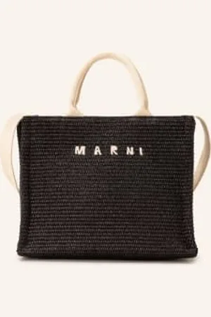 Marni Torba Shopper Basket Small schwarz