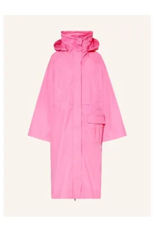 Ganni Płaszcz Przeciwdeszczowy pink