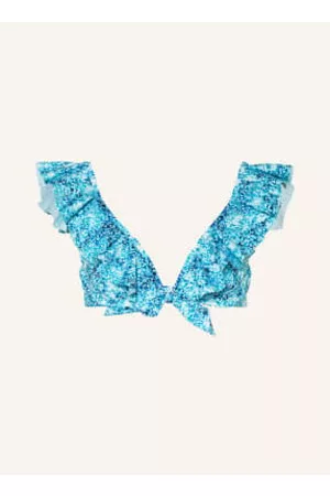 Vilebrequin Góra Od Bikini Z Fiszbinami Flower Tie & Die Lizzy blau