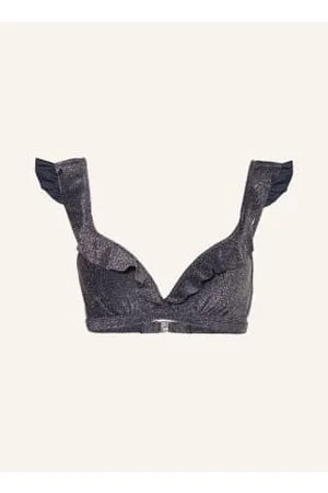Beachlife Góra Od Bikini Z Fiszbinami Sea Glitter Z Błyszczącą Przędzą blau