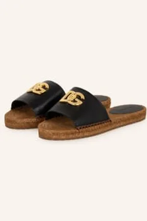 Dolce & Gabbana Klapki schwarz