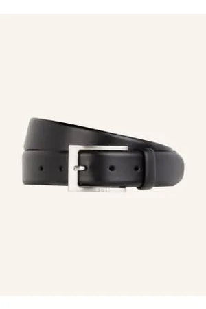 HUGO BOSS Pasek Skórzany Barnabie schwarz