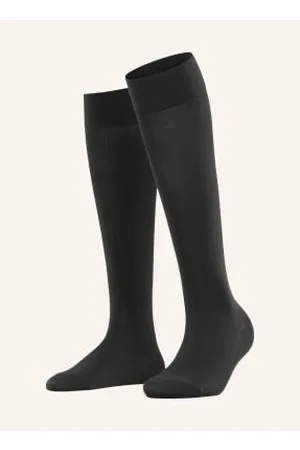 Falke Podkolanówki Cotton Touch schwarz
