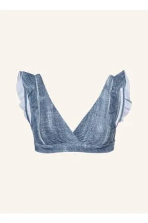 Beachlife Góra Od Bikini Bralette Denim blau