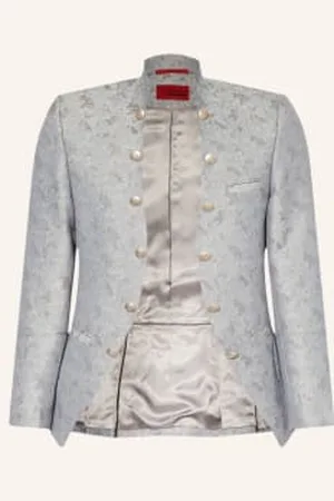 Wilvorst Marynarka Garniturowa Slim Fit silber