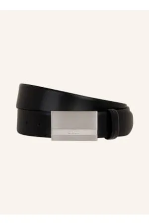 HUGO BOSS Pasek Skórzany Baxton schwarz