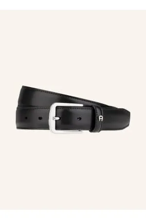 Aigner Pasek Skórzany Business schwarz
