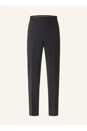 Wilvorst Spodnie Smokingowe Slim Fit Z Lampasami blau