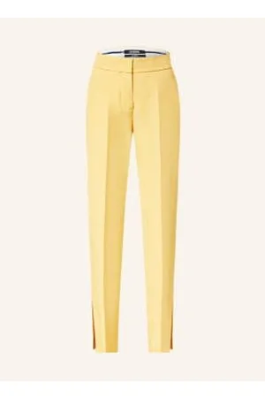 Jacquemus Spodnie Le Pantalon Tibau Z Lnem gelb