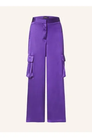VERSACE Bojówki lila