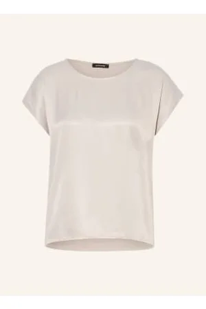More & More T-Shirt Z Mieszanki Materiałów beige