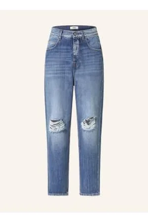 YOUNG POETS SOCIETY Jeansy W Stylu Destroyed Toni Tapered Fit blau