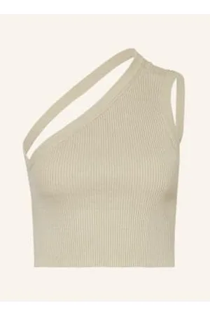 Jacquemus Top Z Dzianiny La Maille Ascu Z Lnem beige