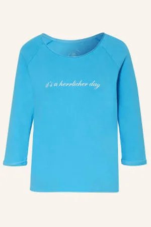 Herrlicher Bluza Nierozpinana Angelika Z Rękawem 3/4 blau