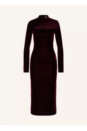 Reiss Kobieta Sukienki - Sukienka Z Aksamitu Tatiana Z Wycięciem rot