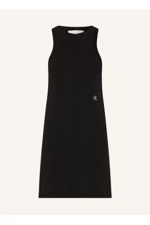 Calvin Klein Kobieta Sukienki Dzianinowe - Sukienka Z Dzianiny schwarz