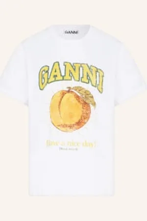 Ganni T-Shirt weiss