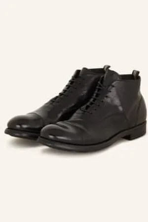 Officine creative Botki Sznurowane Chronicle/057 schwarz