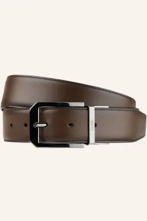 Ermenegildo Zegna Pasek Skórzany Dwustronny braun