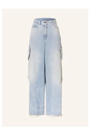 Palm Angels Jeansy Bojówki blau