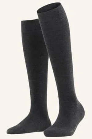 Falke Podkolanówki Softmerino Z Wełną Merino grau