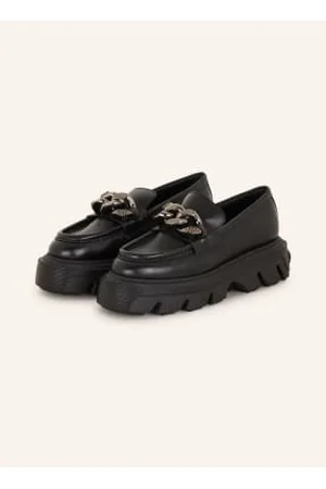 Casadei Loafersy Na Platformie Generation C schwarz