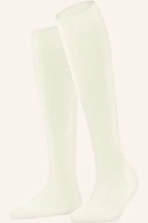 Falke Podkolanówki Softmerino Z Wełną Merino weiss