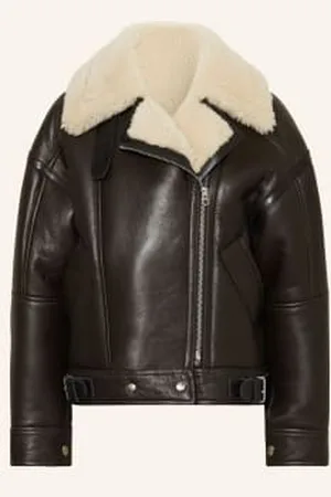 Acne Studios Kurtka Skórzana braun