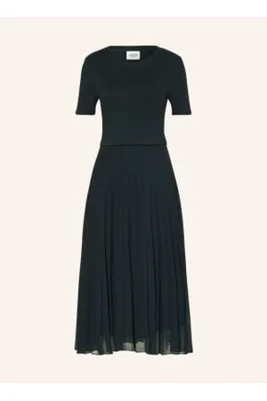 Claudie Pierlot Sukienka Z Mieszanki Materiałów Z Plisami blau