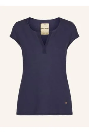 Mos Mosh T-Shirt Troy Z Lnu blau