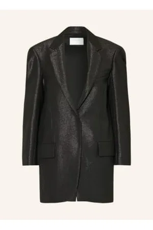 Sportmax Blezer Oversize Baffo Z Błyszczącą Przędzą schwarz