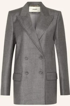 Fendi Długi Blezer grau