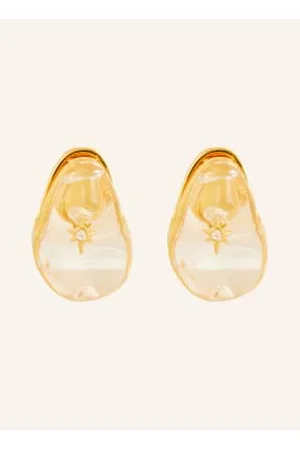 ZIMMERMANN Kolczyki Crystal Pebble gold
