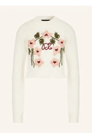 Dsquared2 Sweter Z Dodatkiem Alpaki weiss