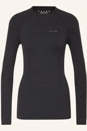 Falke Koszulka Funkcyjna Wool-Tech Z Wełną Merino schwarz