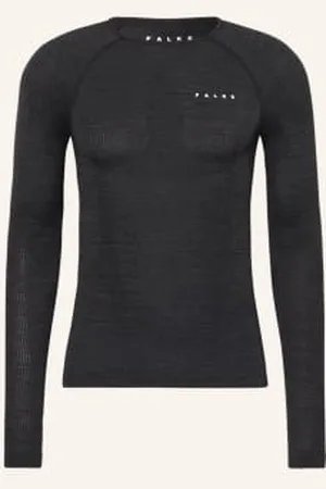Falke Koszulka Funkcyjna Wool-Tech Z Wełną Merino schwarz