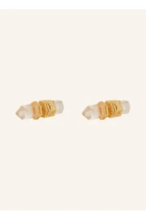 ZIMMERMANN Kolczyk Na Sztyft Crystal Quartz Studs gold
