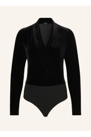 Riani Body Ze Stringami Z Aksamitu schwarz