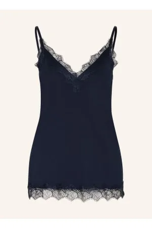 Rosemunde Top Billie Z Koronkowym Obszyciem blau