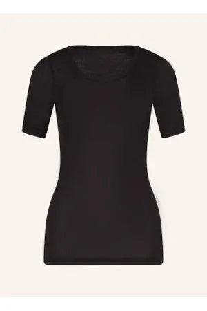 Mey T-Shirt Z Serii Wool Love Z Wełny Merino Z Dodatkiem Jedwabiu schwarz