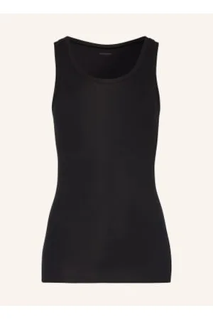 Schiesser Top Pure Rib schwarz