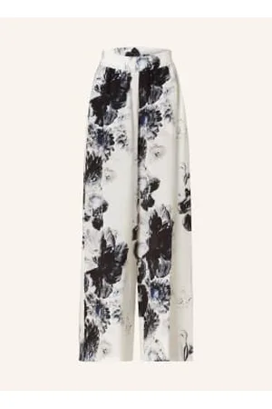 Alexander McQueen Spodnie Z Jedwabiu schwarz