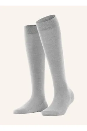 Falke Podkolanówki Softmerino Z Wełną Merino grau