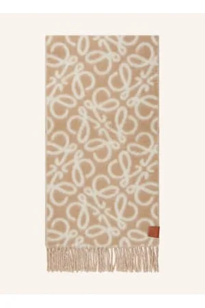 Loewe Szal Anagram Z Dodatkiem Alpaki beige