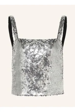 Dolce & Gabbana Krótki Top Z Cekinami grau