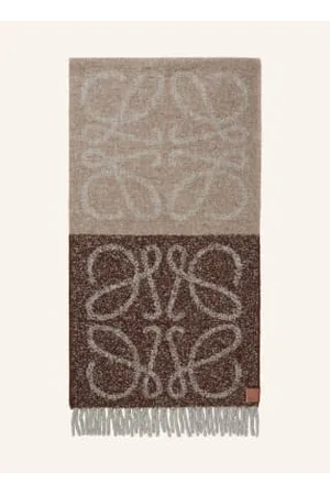 Loewe Szal Bouclé Z Dodatkiem Alpaki braun