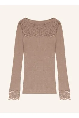 Mey Koszulka Z Długim Rękawem Z Serii Wool Love Z Wełny Merino Z Dodatkiem Jedwabiu beige