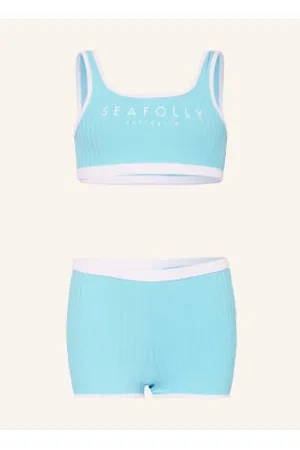 Seafolly Bikini Bustier Essentials blau