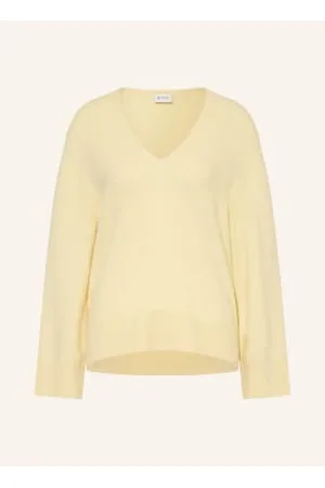 FTC CASHMERE Sweter Z Kaszmiru gelb